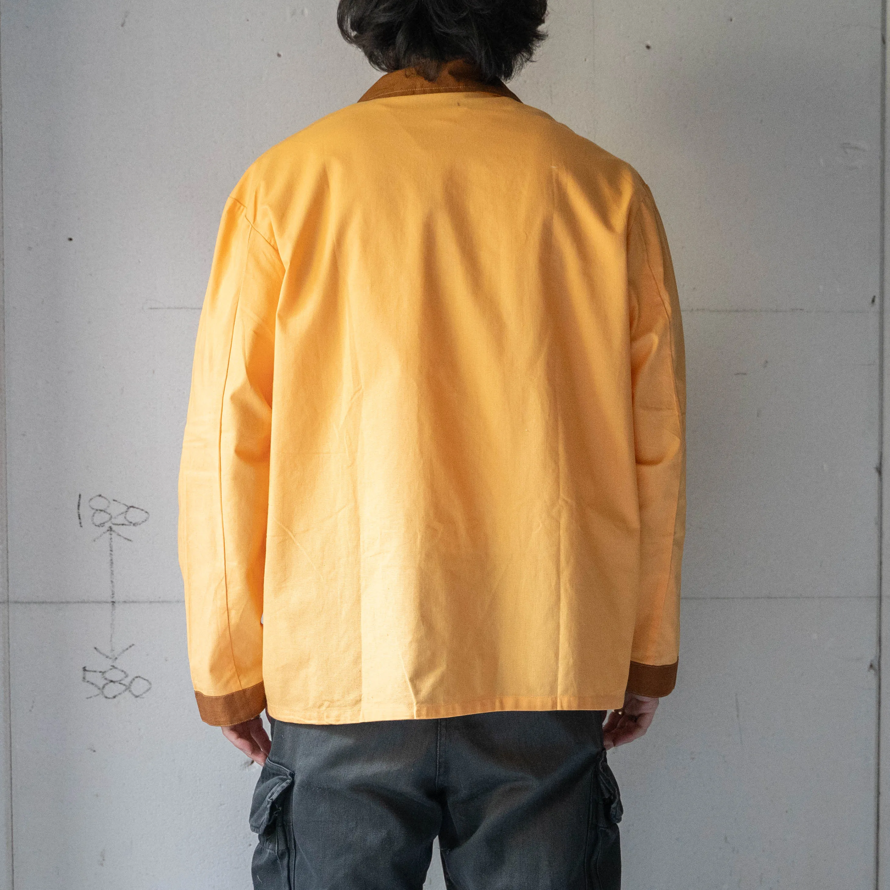 1990s Czech military orange color sleeping shirt 'dead stock’　